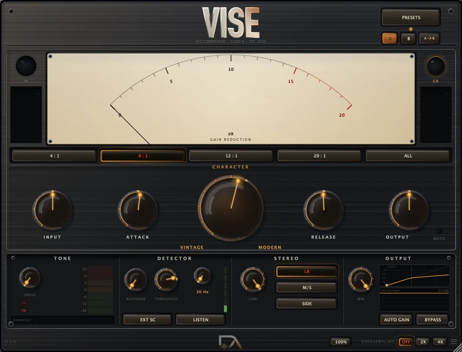 The Vise panel